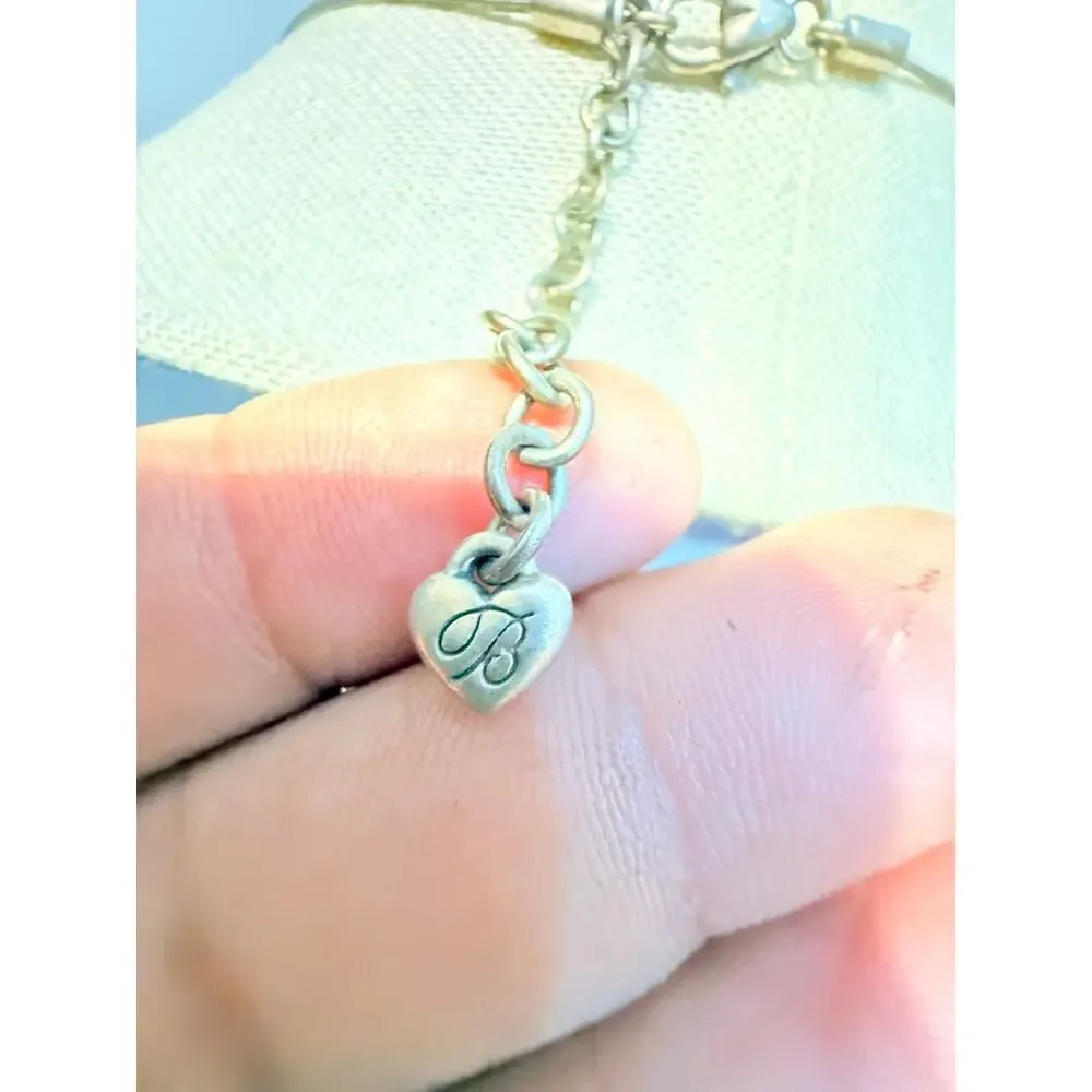 Vintage Brighton Crystal Bar Pendant Necklace 16+3”